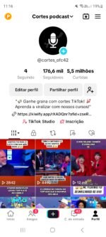 Vendo conta tiktok com 180 mil de seguidores com mais de 5 milhões de curtidas
