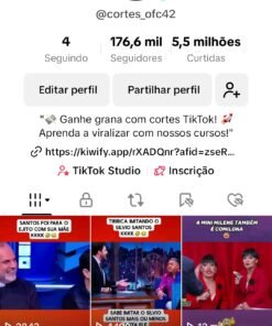 Vendo conta tiktok com 180 mil de seguidores com mais de 5 milhões de curtidas