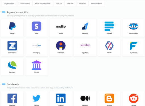Chatbot de IA para Facebook, Instagram, comércio eletrônico, SMS/e-mail e marketing de mídia social (SaaS) - Imagem 3