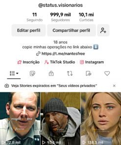 Conta de 1 MILHÃO de seguidores tiktok, TOTALMENTE ORGANICA, gerando muito resultado!!!,