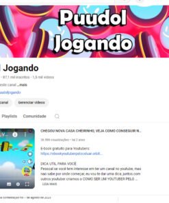 CANAL YOUTUBE GAMER E LIVES ( 87 MIL INCRITOS SEM TER PEGO PLACAS AINDA)