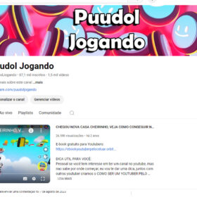 CANAL YOUTUBE GAMER E LIVES ( 87 MIL INCRITOS SEM TER PEGO PLACAS AINDA)