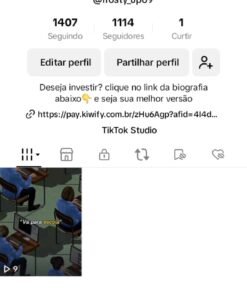 conta do Tik Tok (não monetizada) limpo e saldáveis com 1k de seguidores mais de 122k de views