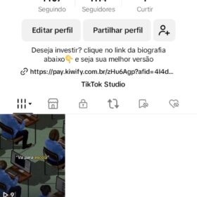 conta do Tik Tok (não monetizada) limpo e saldáveis com 1k de seguidores mais de 122k de views