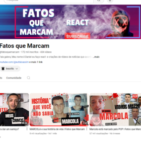 Canal Youtube 172.000 Inscritos