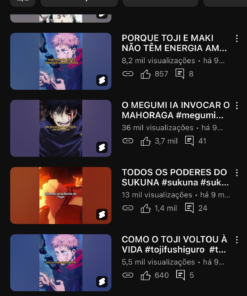 Canal do YouTube [1700 inscritos] / ( 900k de views)