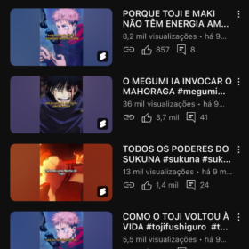 Canal do YouTube [1700 inscritos] / ( 900k de views)