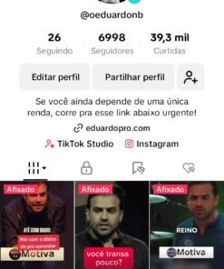 Tiktok +6.9k seguidores engajado