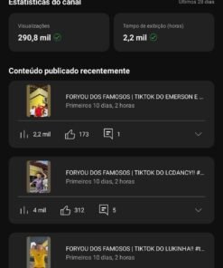 CANAL 24,6mil Inscritos ‧ 181 vídeos FORYOU DOS FAMOSOS