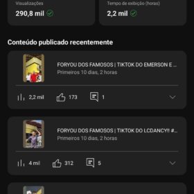 CANAL 24,6mil Inscritos ‧ 181 vídeos FORYOU DOS FAMOSOS