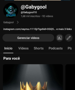Canal • 1,68 mil inscritos • 92 vídeos Gabygool