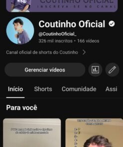 Canal YouTube Monetizado com 404 Mil Inscritos