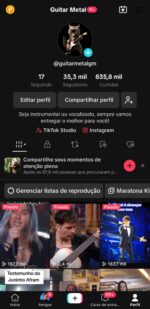 Tiktok Guitar Metal GM 35.3K Seguidores - Imagem 2