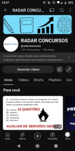 Canal Radar Concursos 1,57k  inscritos - Imagem 2