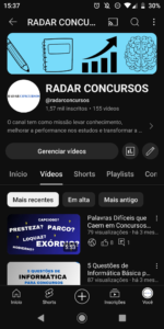 Canal Radar Concursos 1,57k  inscritos