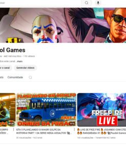 CANAL YOUTUBE GAMER E LIVES ( 442 MIL INCRITOS SEM TER PEGO PLACAS AINDA)