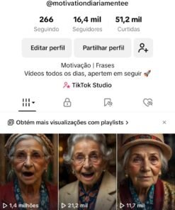 CONTA TIK TOK RÉCEM MONETIZADA 16.4K Seguidores