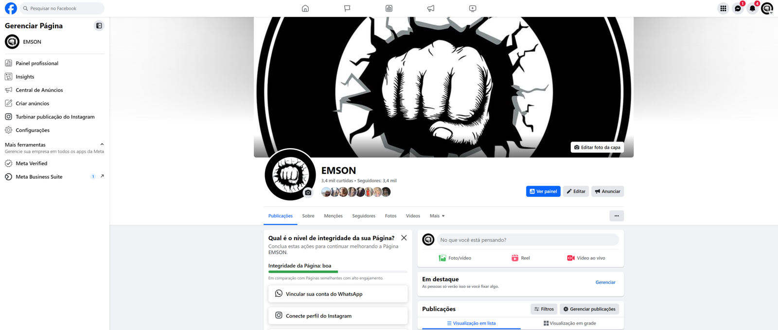 screencapture-facebook-EMSON-rec-2024-09-06-07_29_04 3 Paginas Facebook Orgânicas no Pacote com 3400/1700/1200 Seguidores - Imagem 1