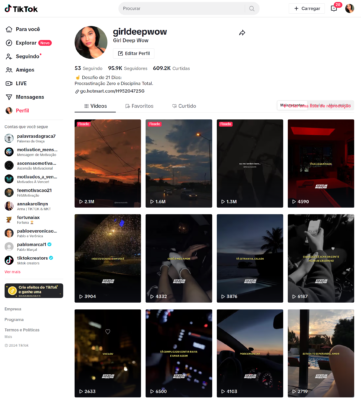 Combo TikTok 95k + Youtube 1.200 + Pagina facebook BRINDE