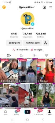 CONTA TIKTOK +72.7K SEGUIDORES MONETIZADO E DIREITO DE PARCERIA COM ARTISTAS