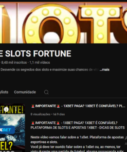 Canal do Youtube com 8K
