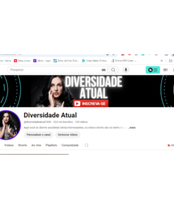 Canal Youtube 10.500 inscritos não monetizado