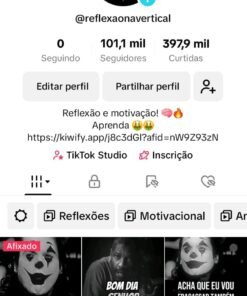 Página tiktok 103mil Motivacional promoção