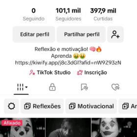 Página tiktok 103mil Motivacional promoção
