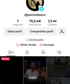 Conta tiktok com 73K