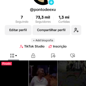Conta tiktok com 73K