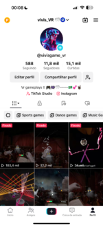 Perfil tiktok com 12 mil seguidores e 10 mil curtidas e muitas visualizações (não monetizado ainda)