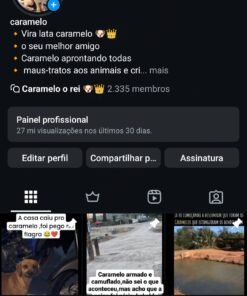 Conta Instagram Caramelo o rei 492k