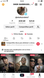 CONTA TIKTOK - PRA SAIR LOGO ???? 67.4K Seguidores 3.4M Curtidas