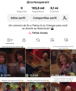 CONTA TIKTOK CORTES DE SÉRIE + 100K MONETIZADO