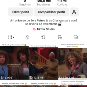 CONTA TIKTOK CORTES DE SÉRIE + 100K MONETIZADO
