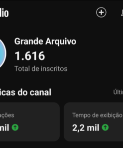 CAnal 1,61 mil inscritos • 32 vídeos Grande Arquivo
