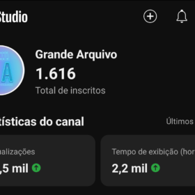 CAnal 1,61 mil inscritos • 32 vídeos Grande Arquivo