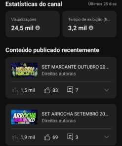 CANAL do YouTube com mais de 40k de Inscritos e com quase 8 milhões de Visualizações