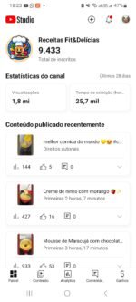 Canal no YouTube quase Monetizado 9,76 mil inscritos • 101 vídeos