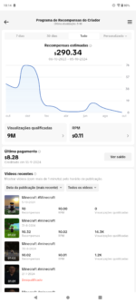 Monetização da conta