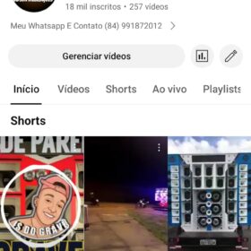 Canal jadson divulgações 18 mil inscritos • 257 vídeos