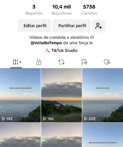 CONTA DE TIKTOK+10K DE SEGUIDORES SÓ FALTA AS VISUALIZAÇÕES PARA MONETIZAR