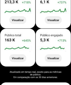 Conta Pinterest com 198 mil visualizações mensais