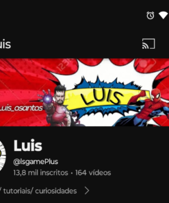 Canal com 13,9k de inscritos