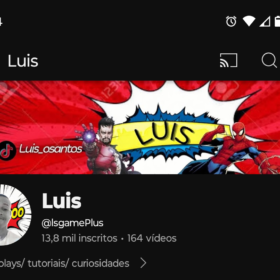 Canal com 13,9k de inscritos