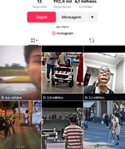 Tik tok com 190K de seguidores!