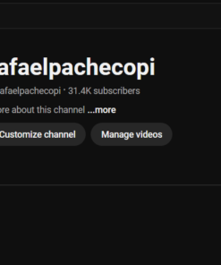 Canal Youtube 31 Mil Inscritos Não Monetizado!