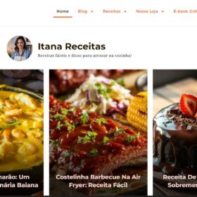 Blog de Receitas e dicas com mais 100 artigos - Wordpress + Elementor Pro - Tema personalisado