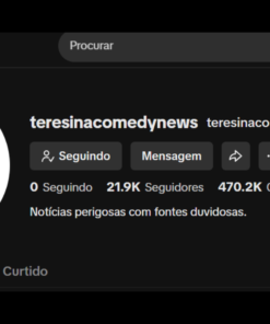 Conta no Tiktok com mais de 20 mil seguidores