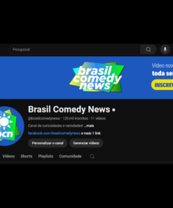 Canal Youtube com 120 mil inscritos